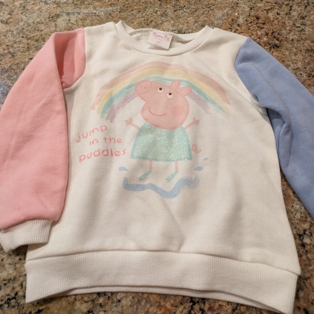 Peppa Pig Lovers, cute sweatshirt 5T